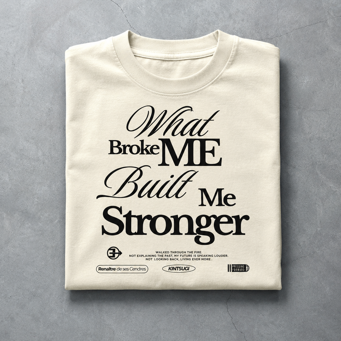 Built Stronger V5 Tee | Off White