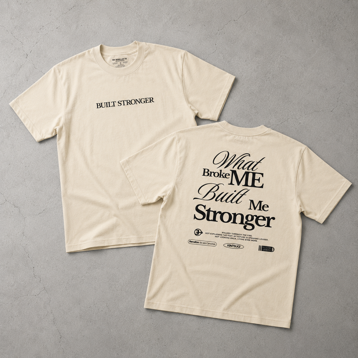 Built Stronger V5 Tee | Off White