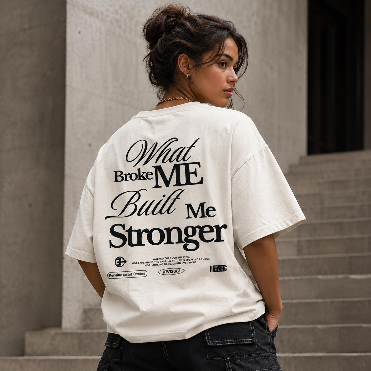 Built Stronger V5 Tee | Off White