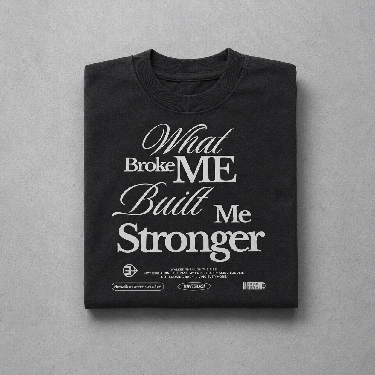 Built Stronger V5 Tee | Black