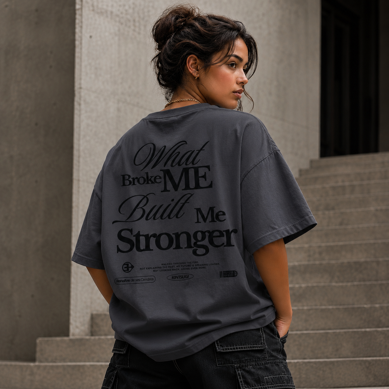 Built Stronger V5 Tee | Slate