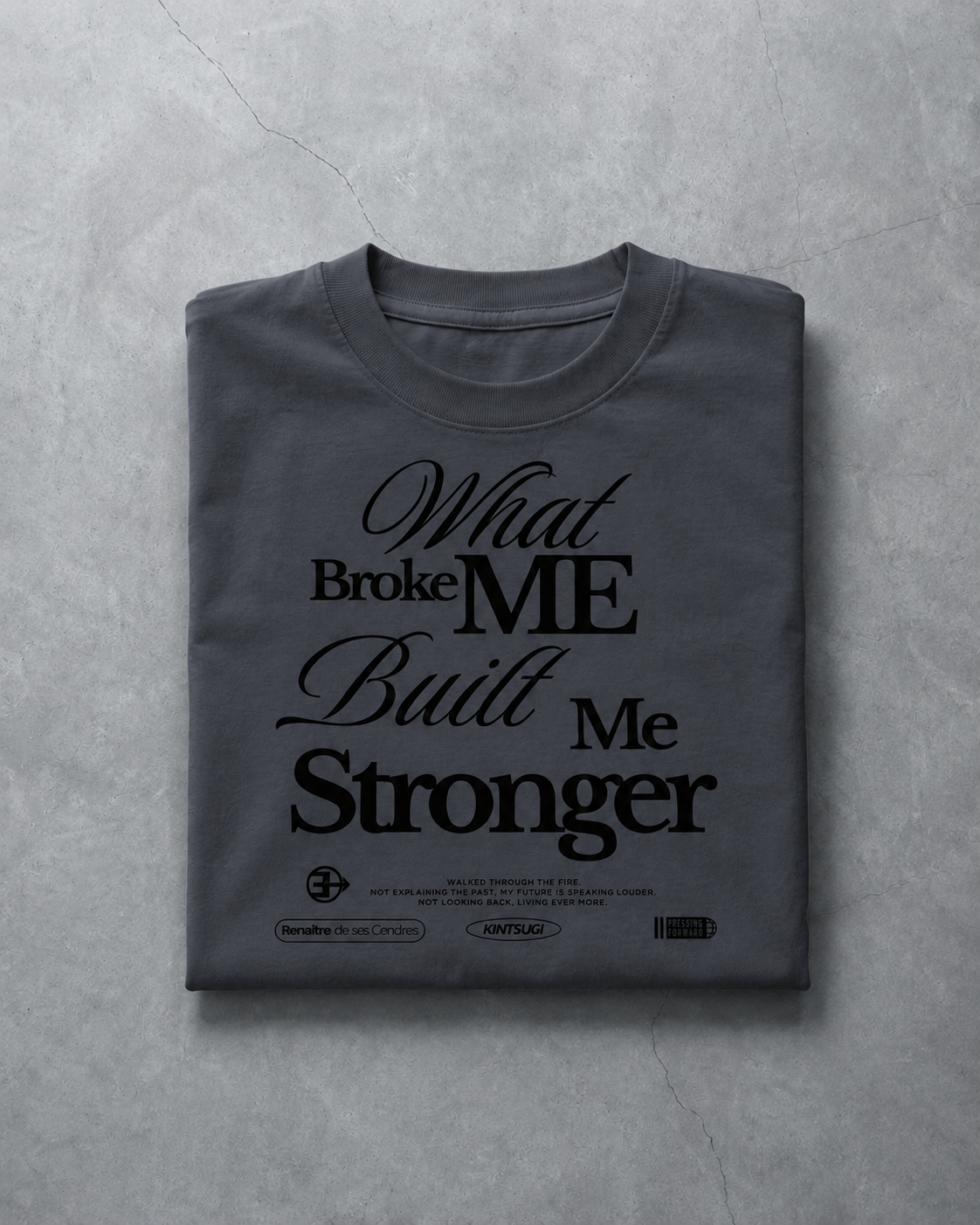 Built Stronger V5 Tee | Slate