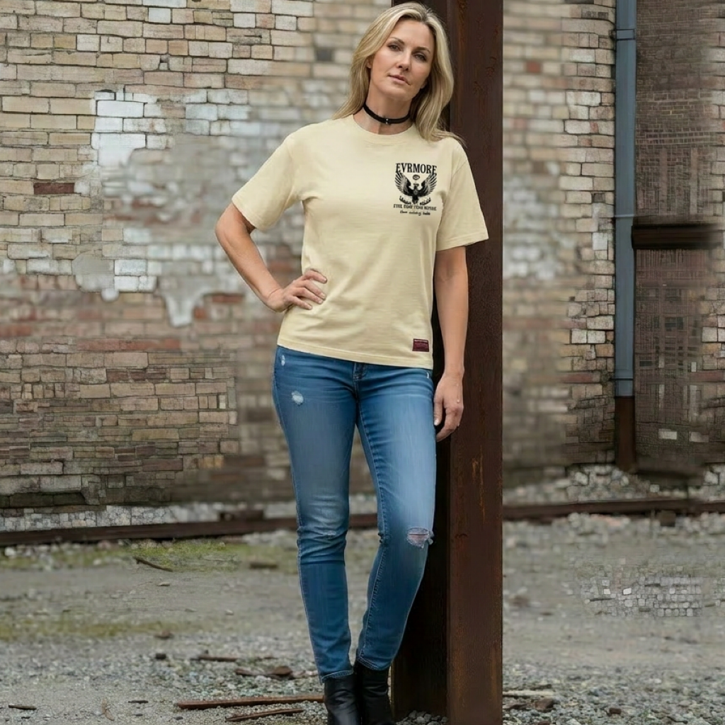 Phoenix Heavyweight Graphic Tee – Cream Cotton